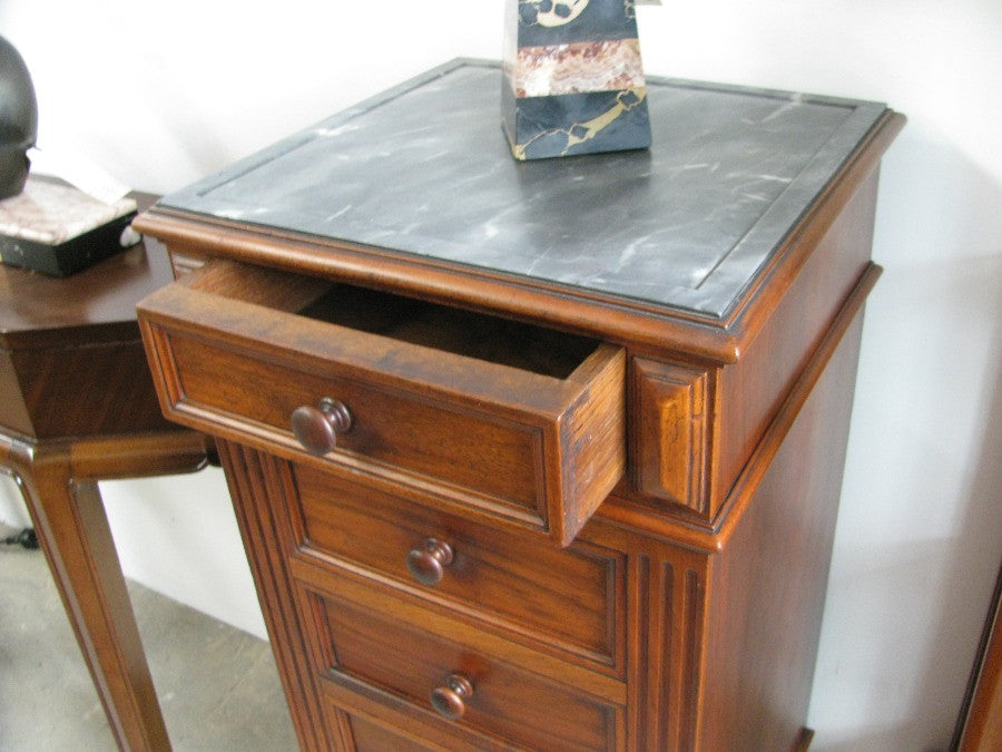 French Mahogany Bedside Cabinet