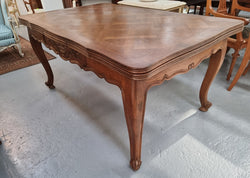 Oak Louis 15th Style Parquetry Top Extension Dining Table | Antique & Vintage | Moonee Ponds Antiques | Australia Wide Delivery