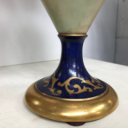 Pair Of French Antique Flower Decorated Vases