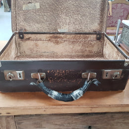 Vintage Leather Suitcase