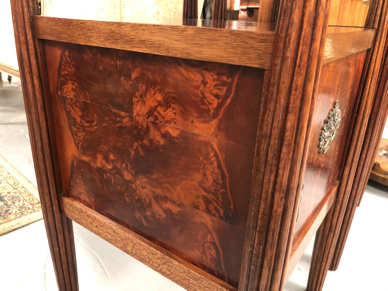 Amboyna Pair Of Bedsides | Antique & Vintage | Moonee Ponds Antiques | Australia Wide Delivery