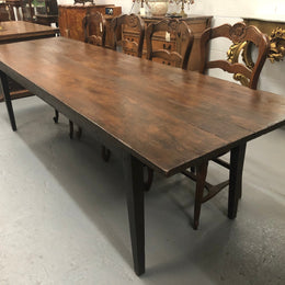 Early 19th Century French Farmhouse table. In detailed original condition.