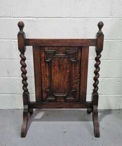 Antique English Oak Jacobean style Fireplace Screen | Antique & Vintage | Moonee Ponds Antiques | Australia Wide Delivery