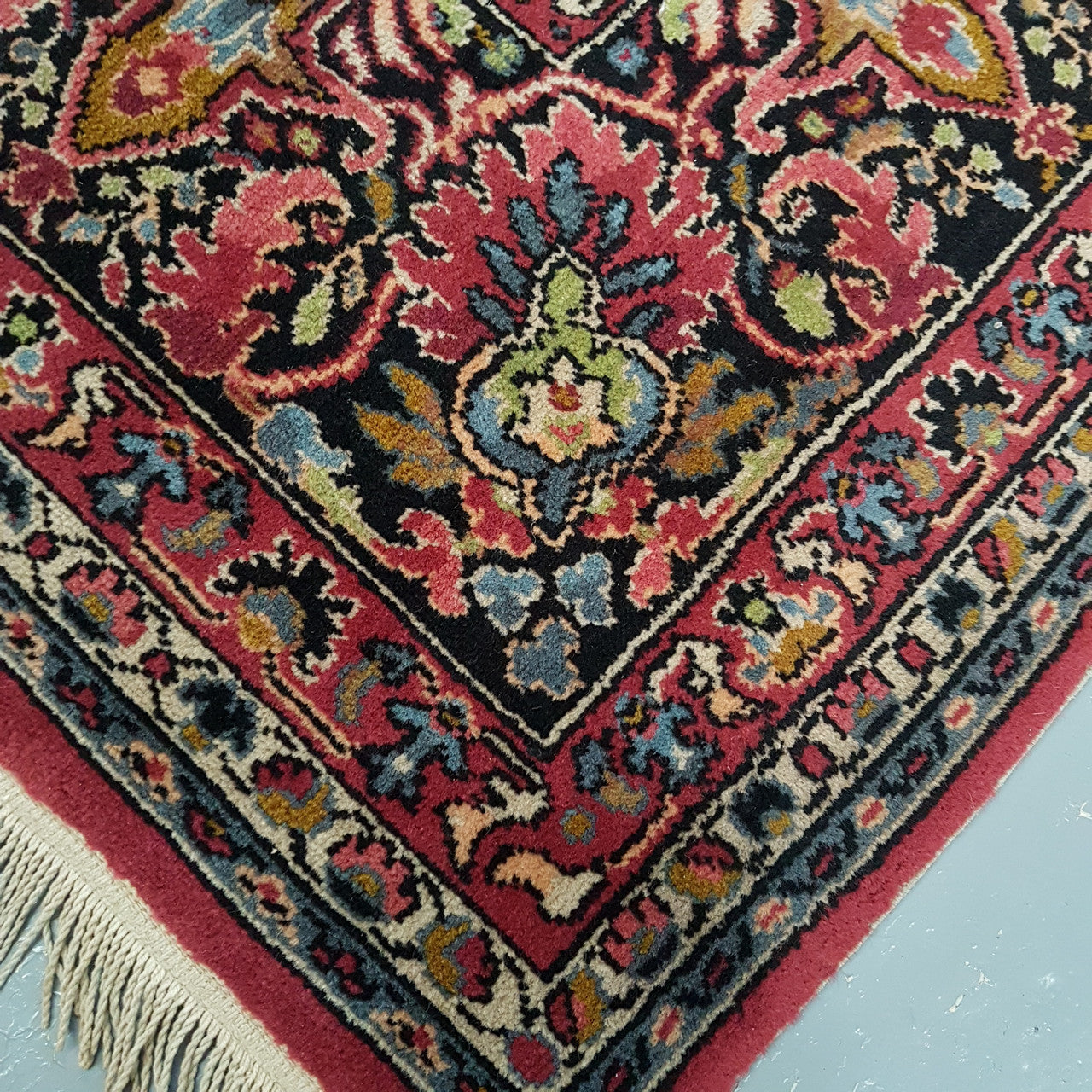 Large Vintage Persian Style Woollen Rug