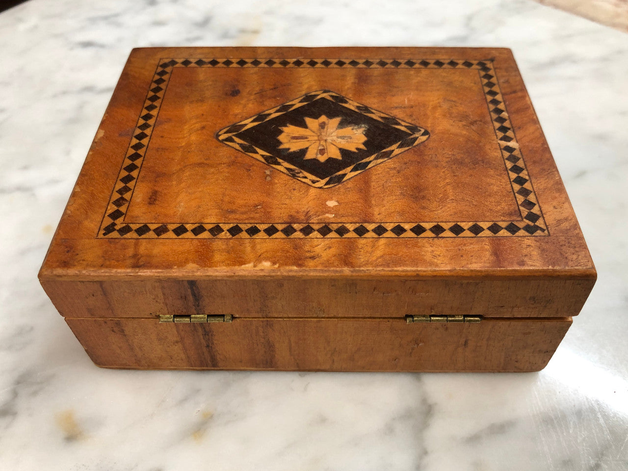 Vintage Inlaid Wooden Box