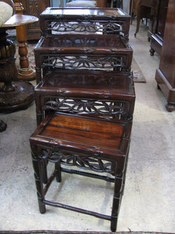 Chinese Rosewood Nest Tables | Antique & Vintage | Moonee Ponds Antiques | Australia Wide Delivery
