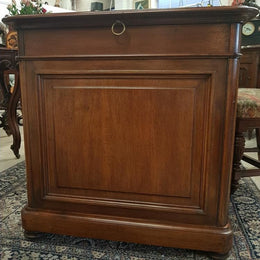 French 19th Century Walnut Pedestal Desk