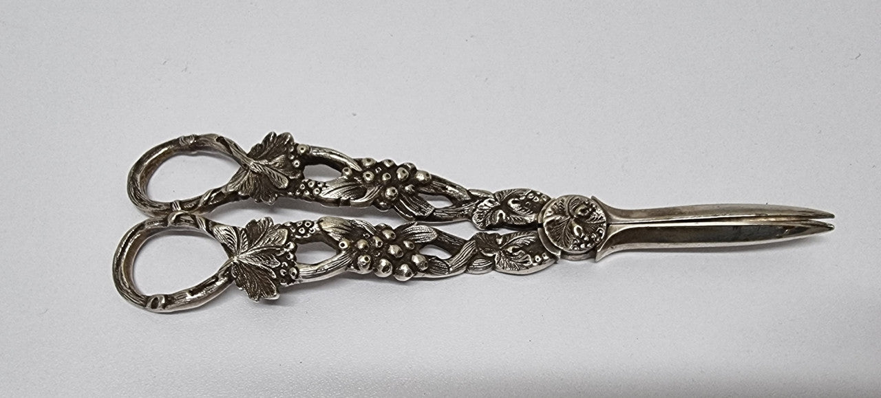 Antique Silver Plate Grape Shears