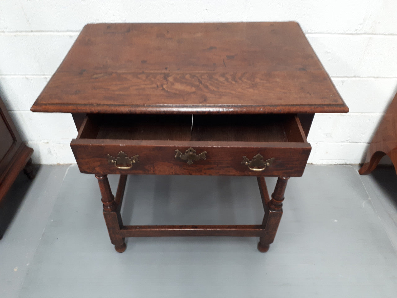 A Late 18th Century French Oak Side Table With Drawer | Antique & Vintage | Moonee Ponds Antiques | Australia Wide Delivery