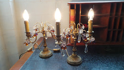Pair of French Bronze Gilt Girandole Candelabras | Antique & Vintage | Moonee Ponds Antiques | Australia Wide Delivery