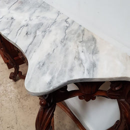 French XIV Style Mirror And Console