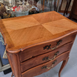 French Cherrywood Small Chest of Three Drawers
