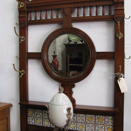 English Walnut Hall Stand