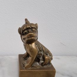 Bronze mid 19th Century Chinese Foo dog seal. It has been sourced locally and is in good original condition.