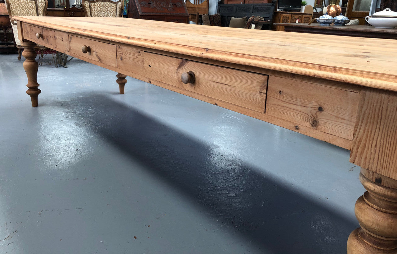 Amazing Baltic Pine Long Dining Table | Antique & Vintage | Moonee Ponds Antiques | Australia Wide Delivery