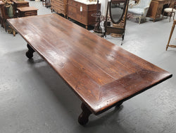 Hard To Find 3 Meter Spanish Style Dining Table | Antique & Vintage | Moonee Ponds Antiques | Australia Wide Delivery