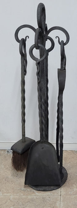 Vintage Art & Crafts Hand Wrought Fire Set | Antique & Vintage | Moonee Ponds Antiques | Australia Wide Delivery
