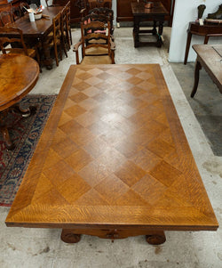 French Spanish Style Parquetry Top Extension Table | Antique & Vintage | Moonee Ponds Antiques | Australia Wide Delivery