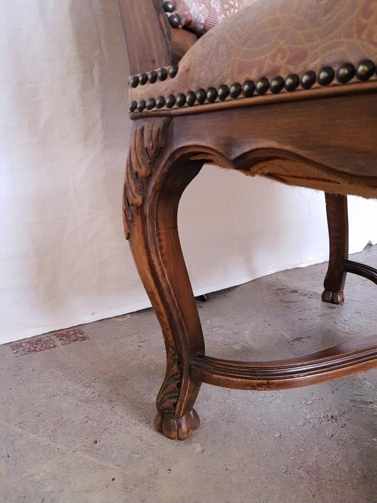 French Walnut Arm Chair