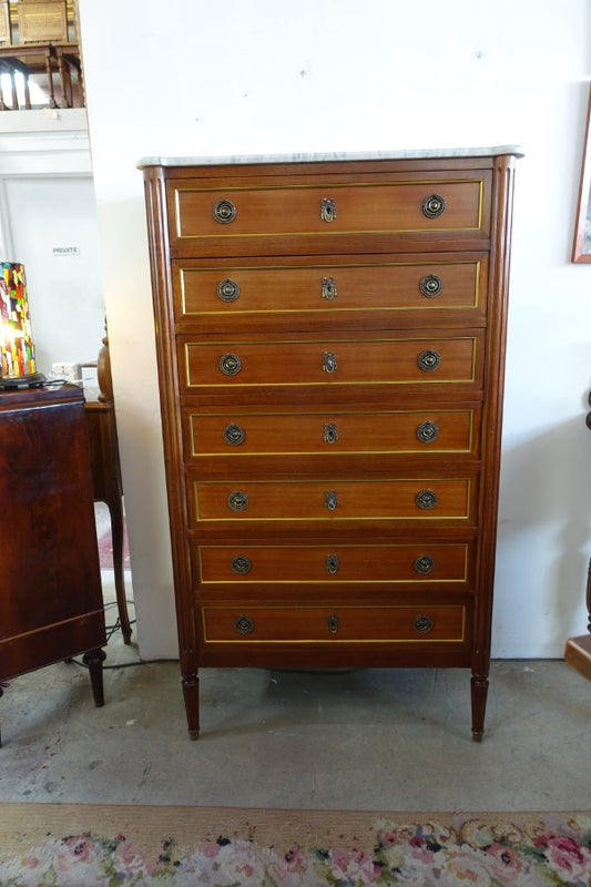 French Mahogany Semainier-1