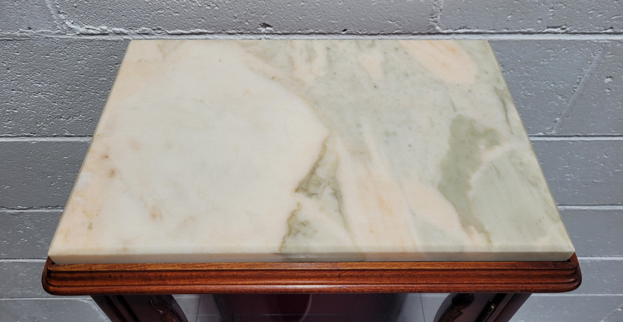 French Louis XV Style Compact Display Cabinet With Marble Top | Antique & Vintage | Moonee Ponds Antiques | Australia Wide Delivery