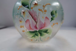 Satin Finished And Enamel Glass Vase | Antique & Vintage | Moonee Ponds Antiques | Australia Wide Delivery