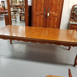 Stunning French Louis XVth style large Extension table