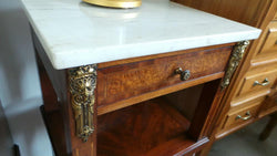 Pair of French Burr Walnut Inlaid Bedsides | Antique & Vintage | Moonee Ponds Antiques | Australia Wide Delivery