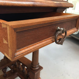 19th Century French Walnut Henry II Style Desk