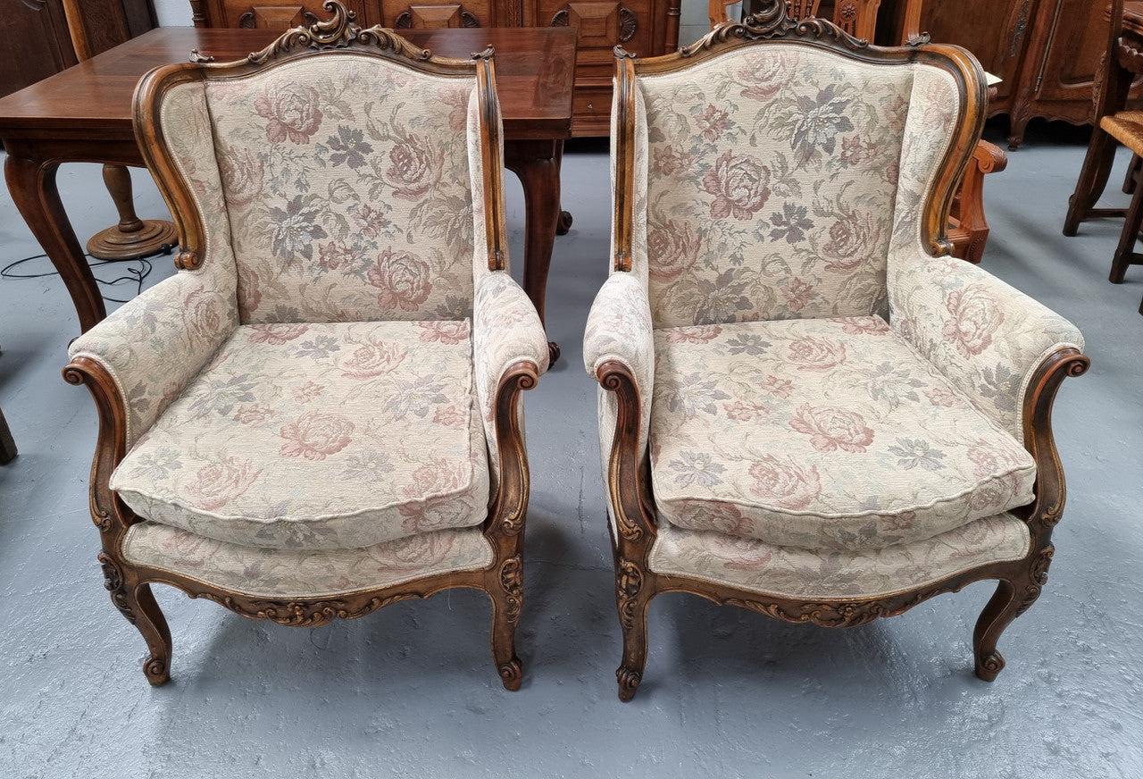 Beautiful Pair of French Gilt and Upholstered Bergere Chairs | Antique & Vintage | Moonee Ponds Antiques | Australia Wide Delivery