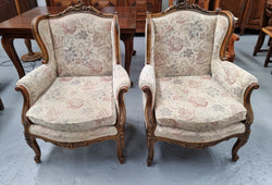 Beautiful Pair of French Gilt and Upholstered Bergere Chairs | Antique & Vintage | Moonee Ponds Antiques | Australia Wide Delivery