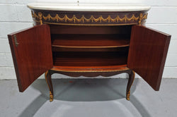 French Style Marble Top Two Door Buffet With Beautiful Decorative Mounts | Antique & Vintage | Moonee Ponds Antiques | Australia Wide Delivery