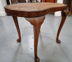 Hard to Find English Stool With Cane Top | Antique & Vintage | Moonee Ponds Antiques | Australia Wide Delivery