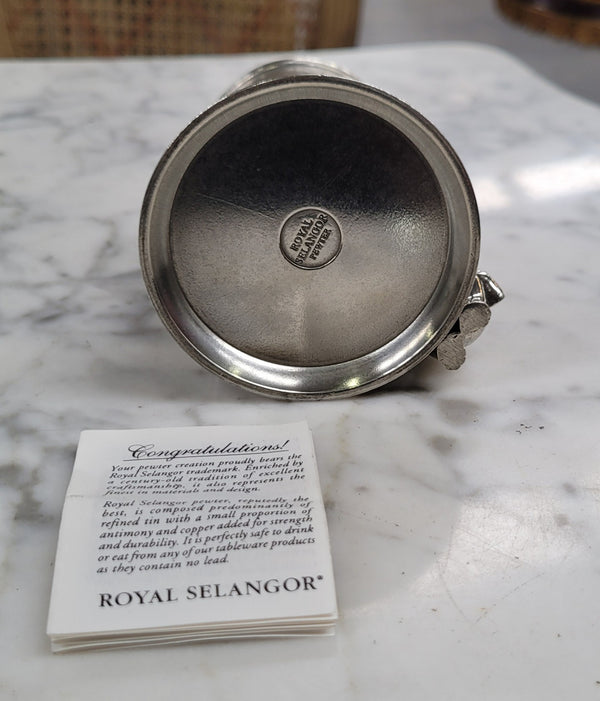 Royal Selangor pewter christening mug featuring an Elephant - Boxed. It has been sourced from locally and is in good original condition, please view photos as they help form part of the description.