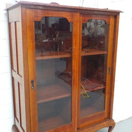 Arts And Crafts Black Wood Cabinet