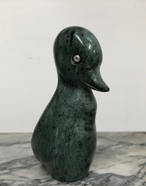 Delightful Carved Chinese Soapstone figure of a Duck