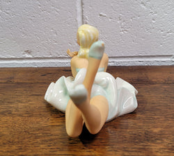 Vintage Schaubach Kunst Porcelain Reposing Lady German Figurine | Antique & Vintage | Moonee Ponds Antiques | Australia Wide Delivery