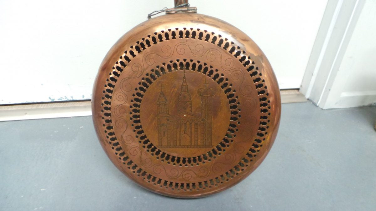 Antique French Copper Bed Warmer | Antique & Vintage | Moonee Ponds Antiques | Australia Wide Delivery
