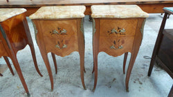 Beautiful Pair Of French Inlaid Bedsides | Antique & Vintage | Moonee Ponds Antiques | Australia Wide Delivery