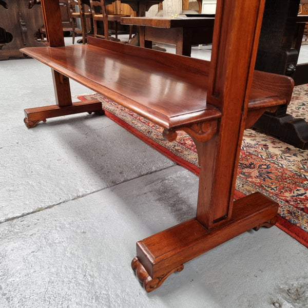 Australian Cedar Georgian style three tier dumb waiter. This would make an ideal open sideboard  or open bookcase. It has been sourced locally and is in good original detailed condition.