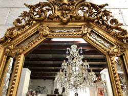 Early 19th Century Gilt Cushion Mirror WIth Acid Etching | Antique & Vintage | Moonee Ponds Antiques | Australia Wide Delivery
