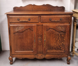 French Louis XV Style Oak Two Door Two Drawer Sideboard | Antique & Vintage | Moonee Ponds Antiques | Australia Wide Delivery