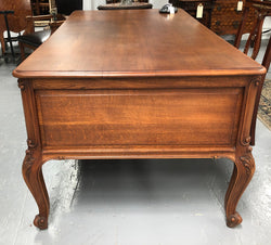 French Oak Louis XV Style Full Partners Desk | Antique & Vintage | Moonee Ponds Antiques | Australia Wide Delivery
