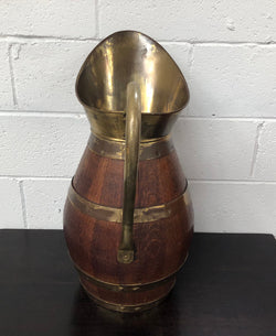 French Oak Coopered With Copper Large Wine Jug | Antique & Vintage | Moonee Ponds Antiques | Australia Wide Delivery