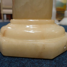Large Vintage Italian Alabaster Pedestal