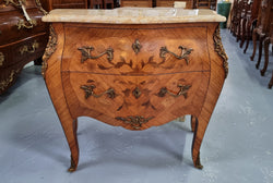 Fabulous French Louis XV Style Inlaid Marble Top Commode | Antique & Vintage | Moonee Ponds Antiques | Australia Wide Delivery