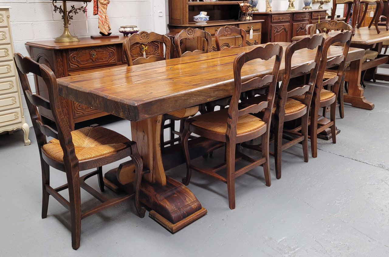 Antique french deals oak dining table