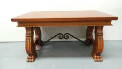 Petite Spanish Style Parquetry Top Coffee Table | Antique & Vintage | Moonee Ponds Antiques | Australia Wide Delivery