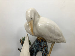Impressive Chinese Sculpture Of Cranes Standing On Tree | Antique & Vintage | Moonee Ponds Antiques | Australia Wide Delivery