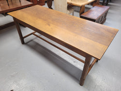 Stunning French Oak Stretcher Base Table | Antique & Vintage | Moonee Ponds Antiques | Australia Wide Delivery